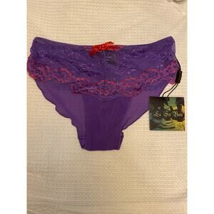 NWT La Fee Verte Women's Medium Purple Eve Bloomers Underwear Panties